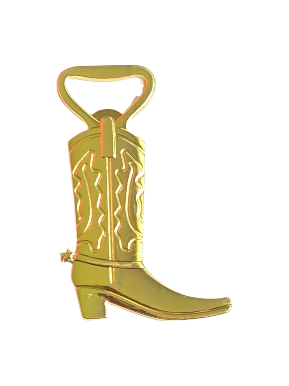 New- Gold Cowboy Boot Bottle Opener